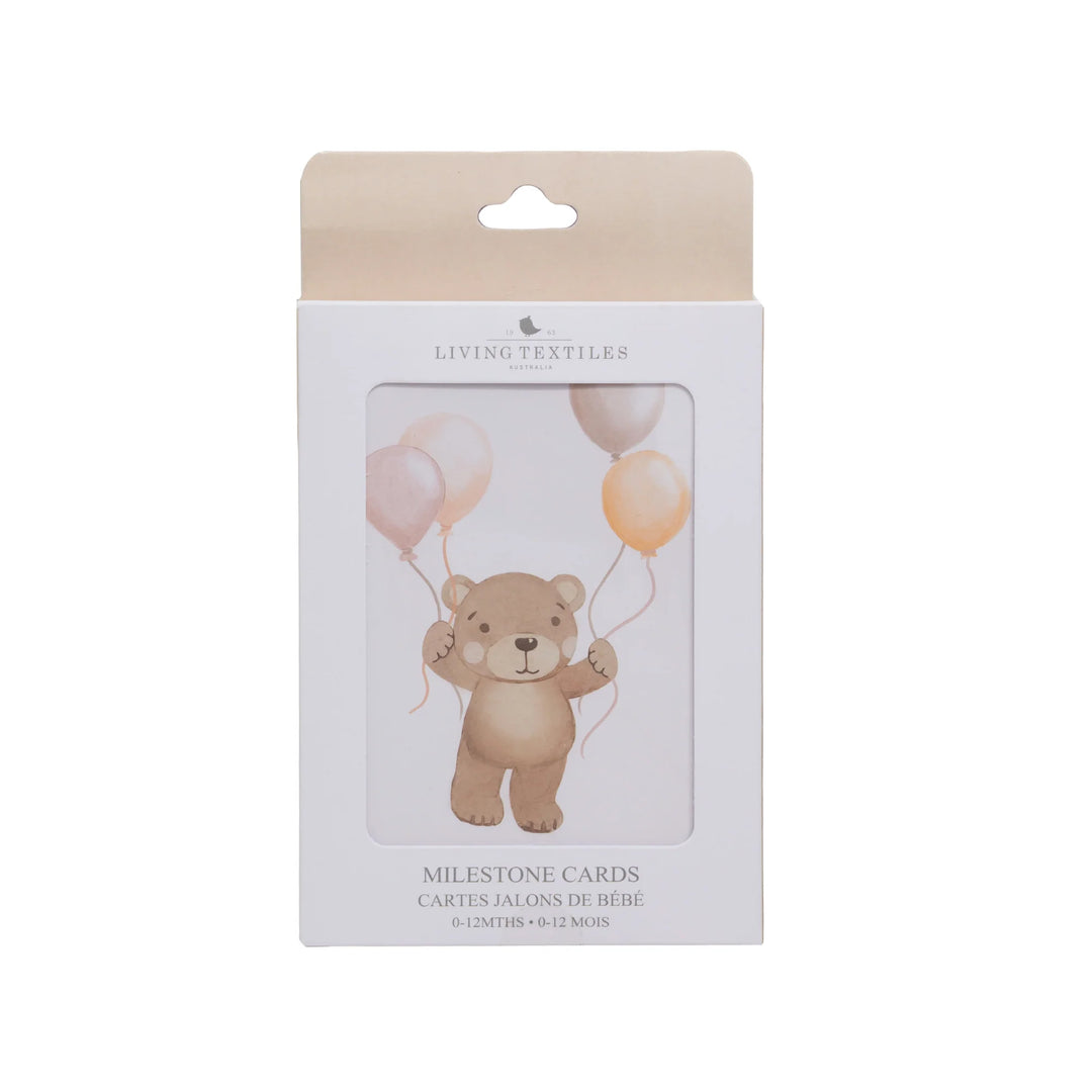 Baby Milestone Cards Set - Cuddly Bear