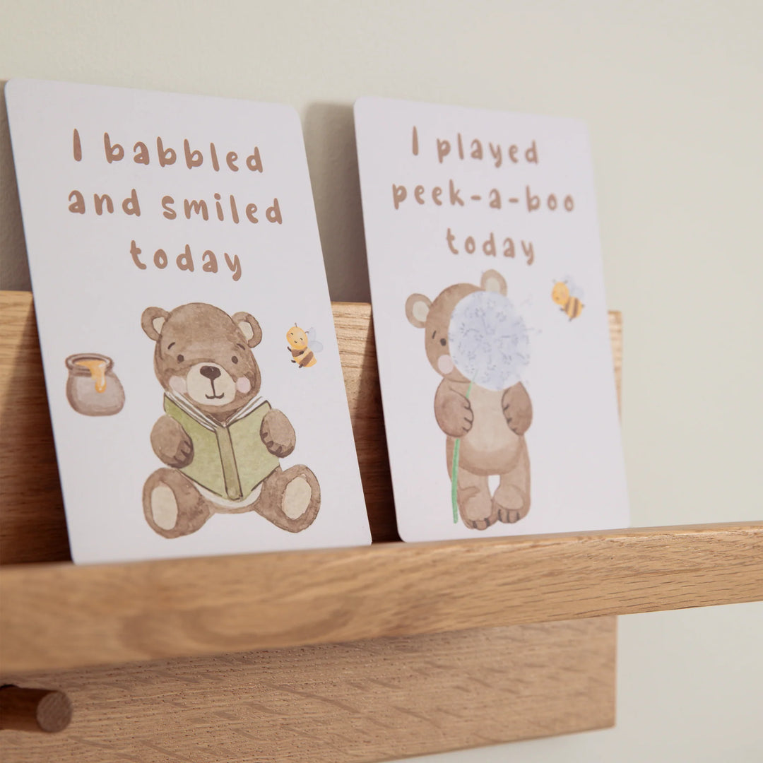 Baby Milestone Cards Set - Cuddly Bear