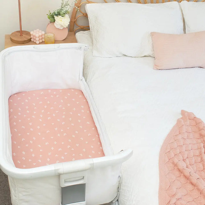 2 Pack Jersey Bedside Sleeper Fitted Sheet - Sophia's Garden