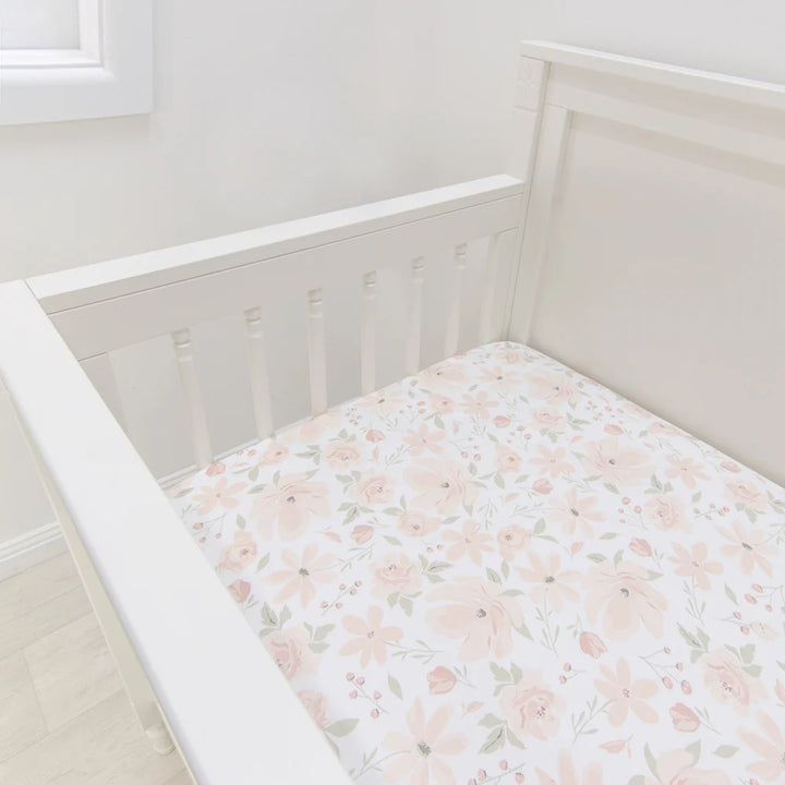 Fitted Cot Sheet - Meadow