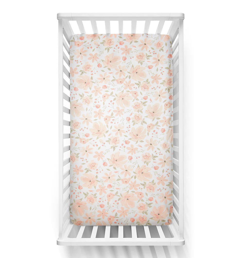 Fitted Cot Sheet - Meadow
