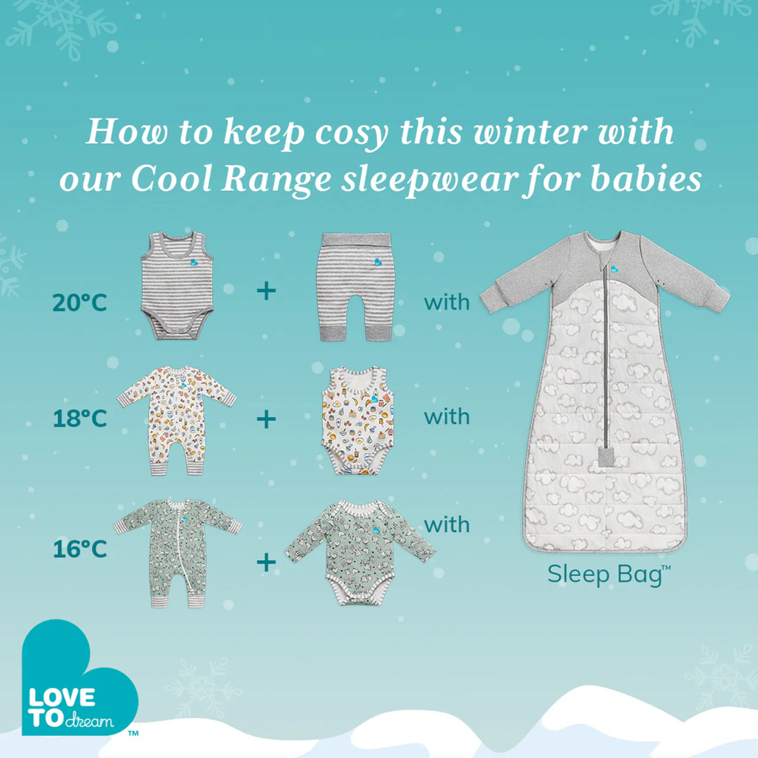 Love to Dream Sleep Bag Long Sleeve 2.5 TOG - Blue Daydream