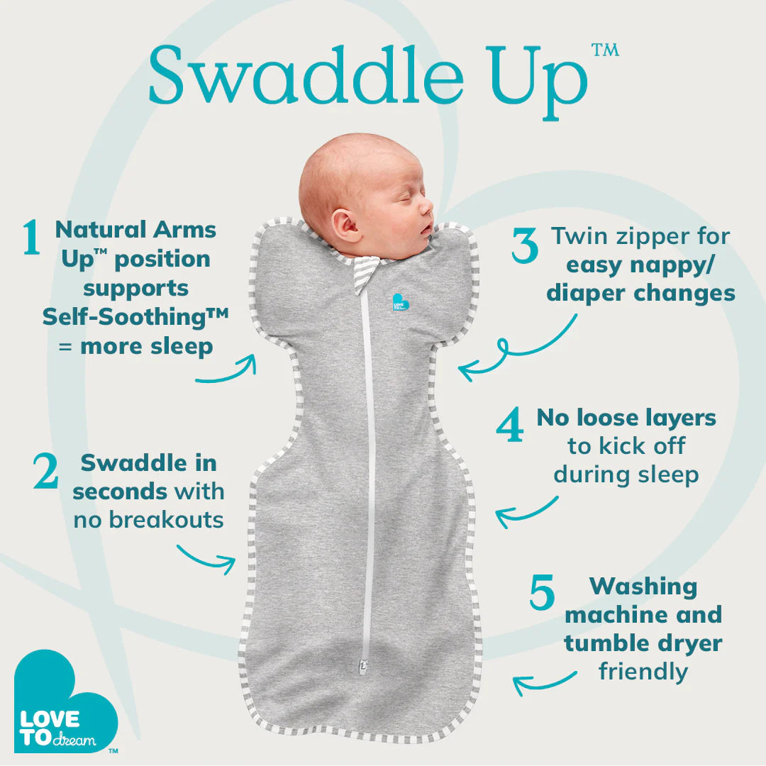 Love to Dream Swaddle Up™ Original Cotton 1.0 TOG - Houndstooth
