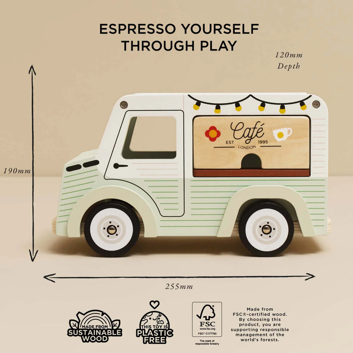 Le Toy Van Wooden Mobile Cafe Van