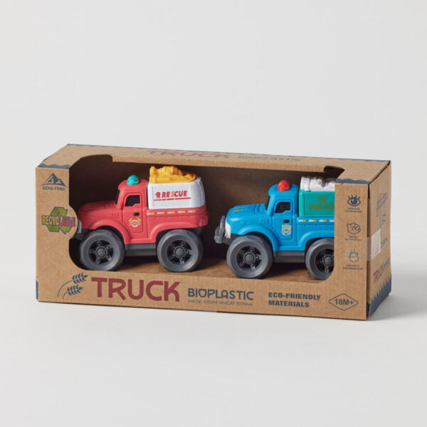 Bioplastic Utility Trucks 2 Pack - Assorted