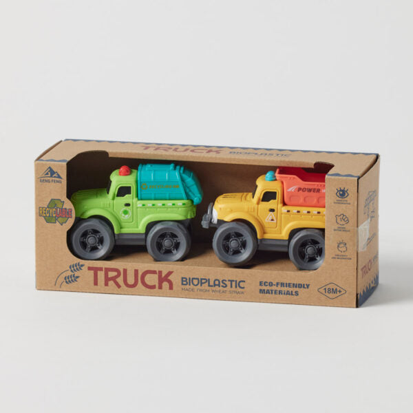 Bioplastic Utility Trucks 2 Pack - Assorted