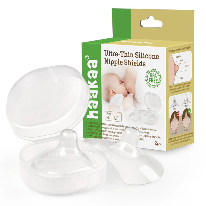 Haakaa Ultra-Thin Silicon Nipple Shield 2 Pack