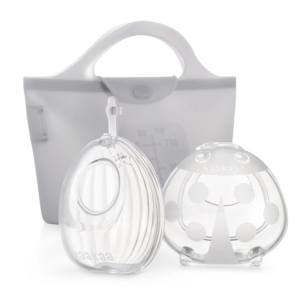 Haakaa Shell Pumps & Steriliser Bag Combo - 75ml Shell (2pcs) + 750ml Steriliser Bag