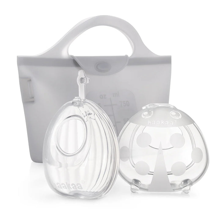 Haakaa Shell Pumps & Steriliser Bag Combo - 75ml Shell (2pcs) + 750ml Steriliser Bag