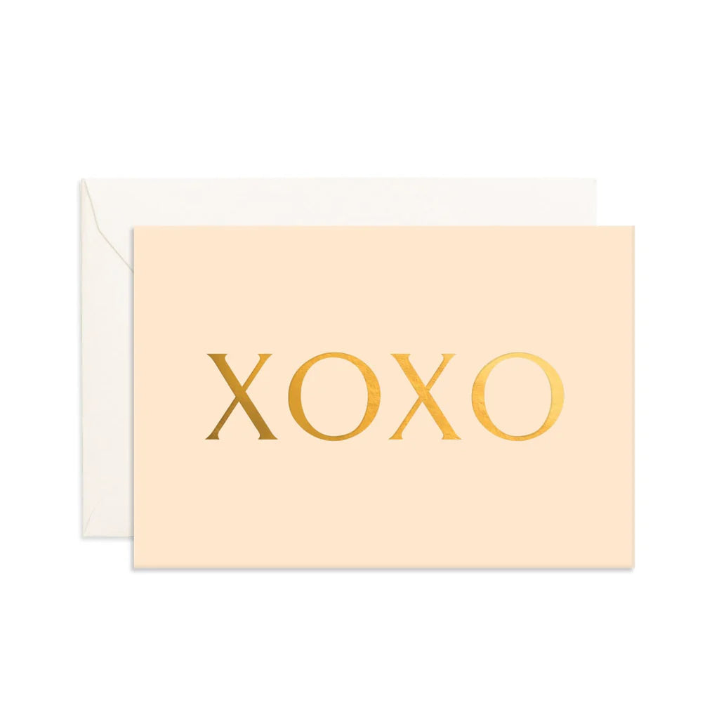 Mini Greeting Card - XOXO