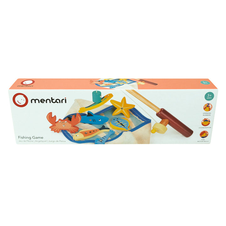 Mentari Wooden Magnetic Fishing Game