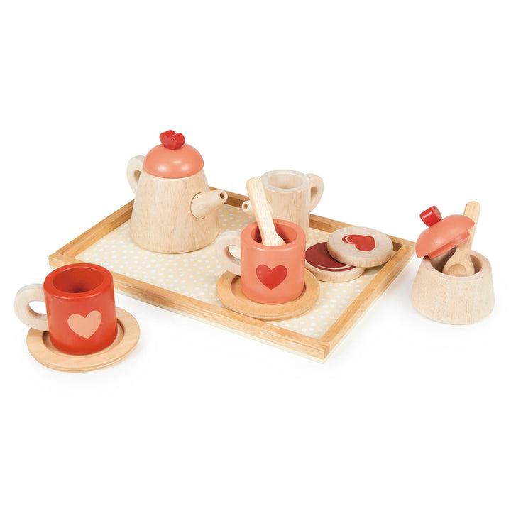 Mentari Wooden Tea Time Tray Set