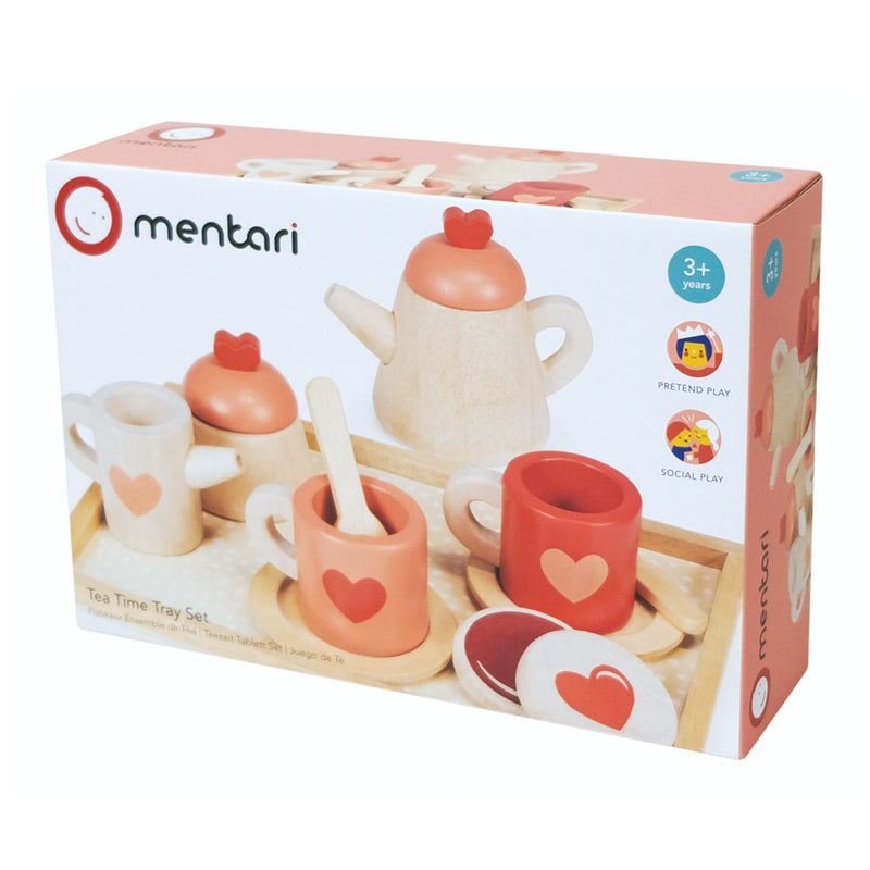 Mentari Wooden Tea Time Tray Set