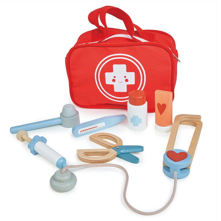Wooden My First Aid Doctor Kit