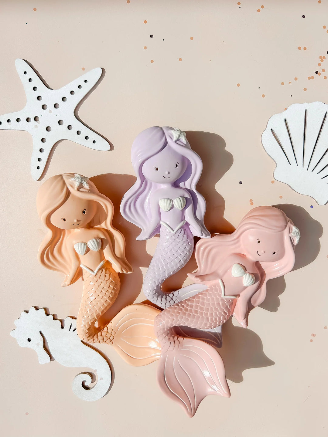 Maeve the Mermaid - Natural Rubber Teether