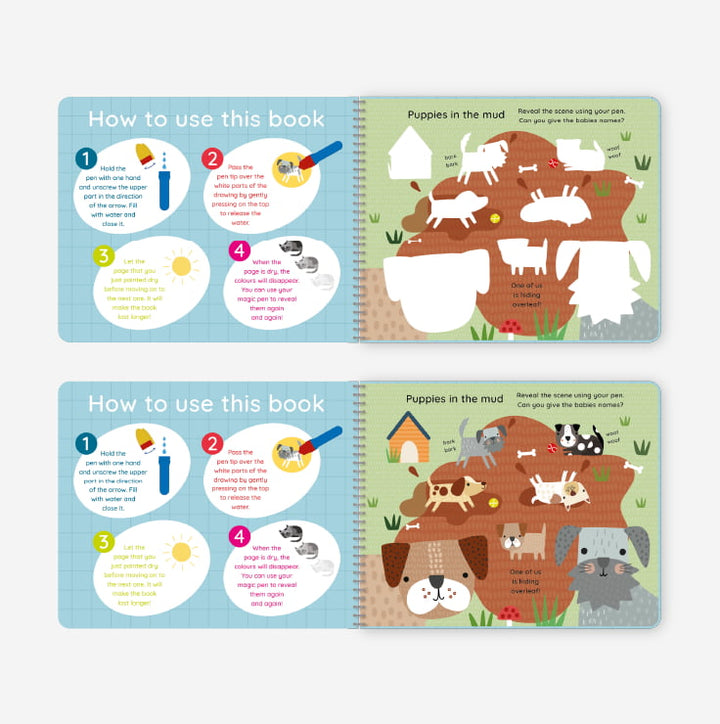 Magic Water Aquabooks - Baby Animals