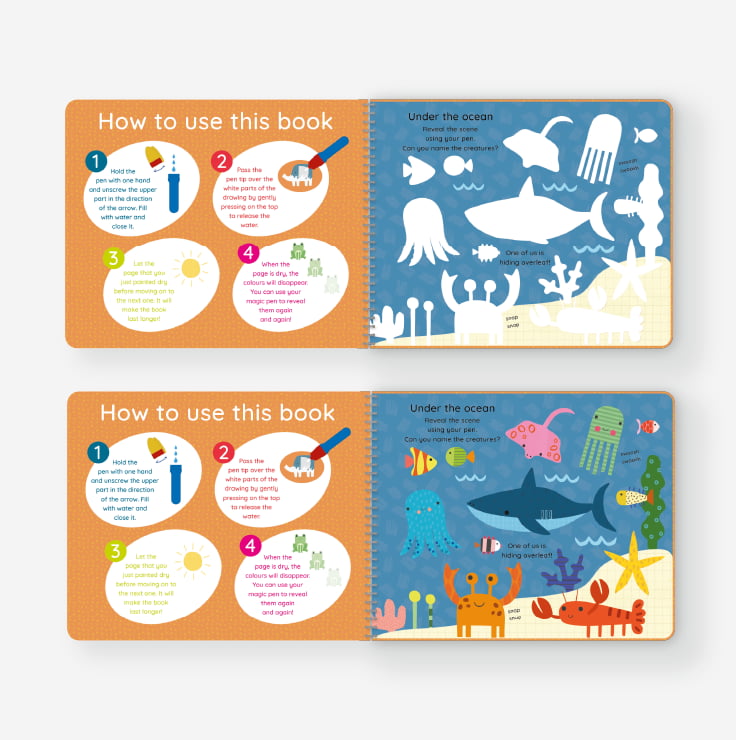 Magic Water Aquabooks - Wild Animals