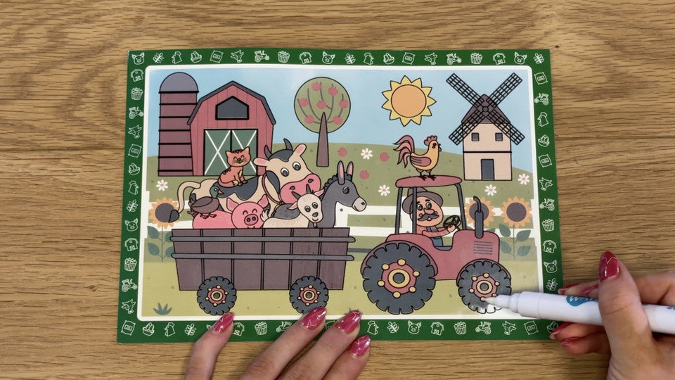 Magic Water Drawing Set - Farm