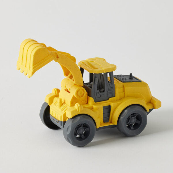 Medium Bioplastic Yellow Excavator Toy