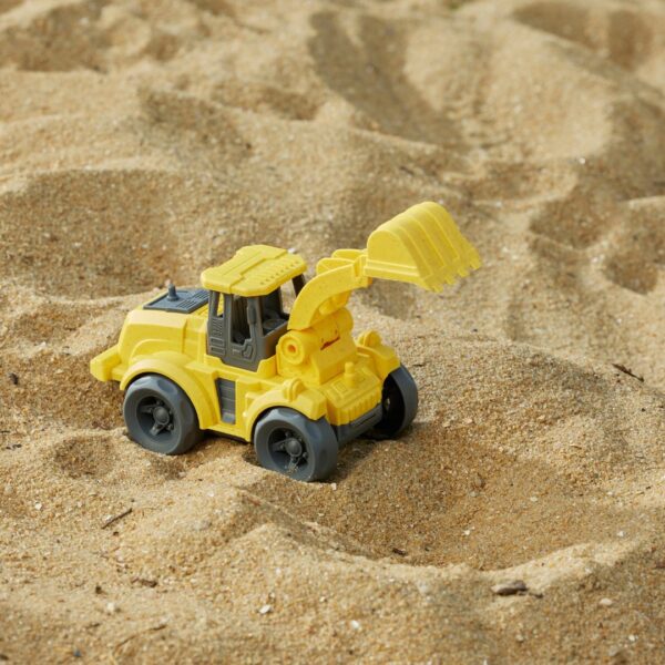 Medium Bioplastic Yellow Excavator Toy