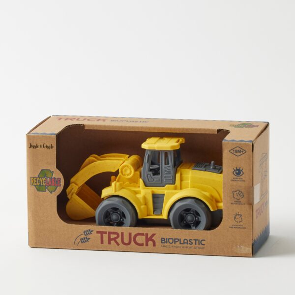 Medium Bioplastic Yellow Excavator Toy