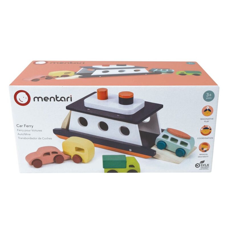 Mentari Wooden Car Ferry Play Set
