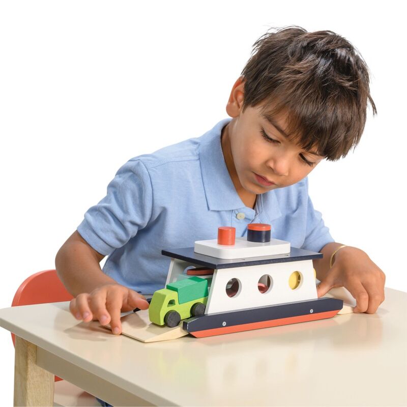 Mentari Wooden Car Ferry Play Set