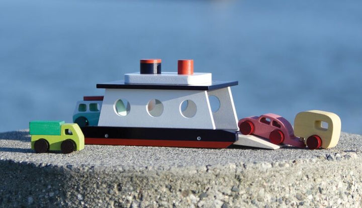 Mentari Wooden Car Ferry Play Set