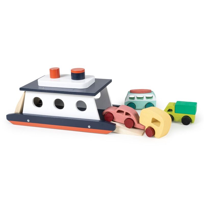 Mentari Wooden Car Ferry Play Set