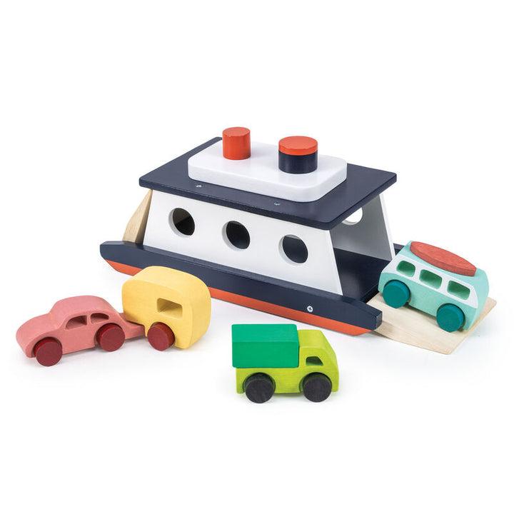Mentari Wooden Car Ferry Play Set