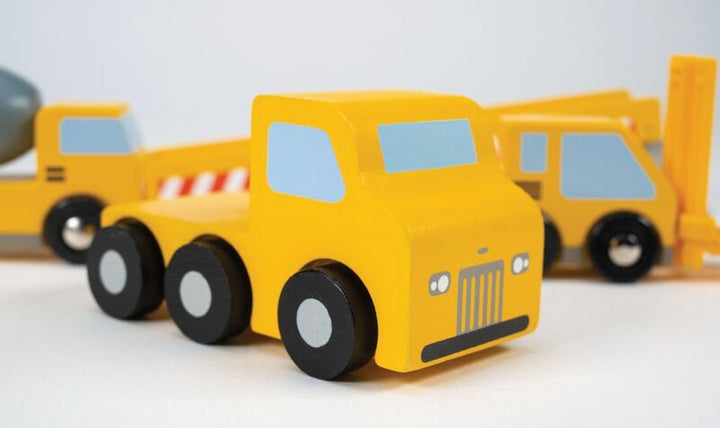 Mentari Wooden Yellow Construction Transporter
