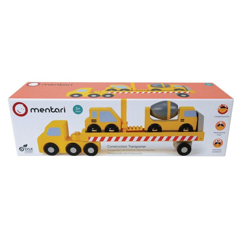 Mentari Wooden Yellow Construction Transporter