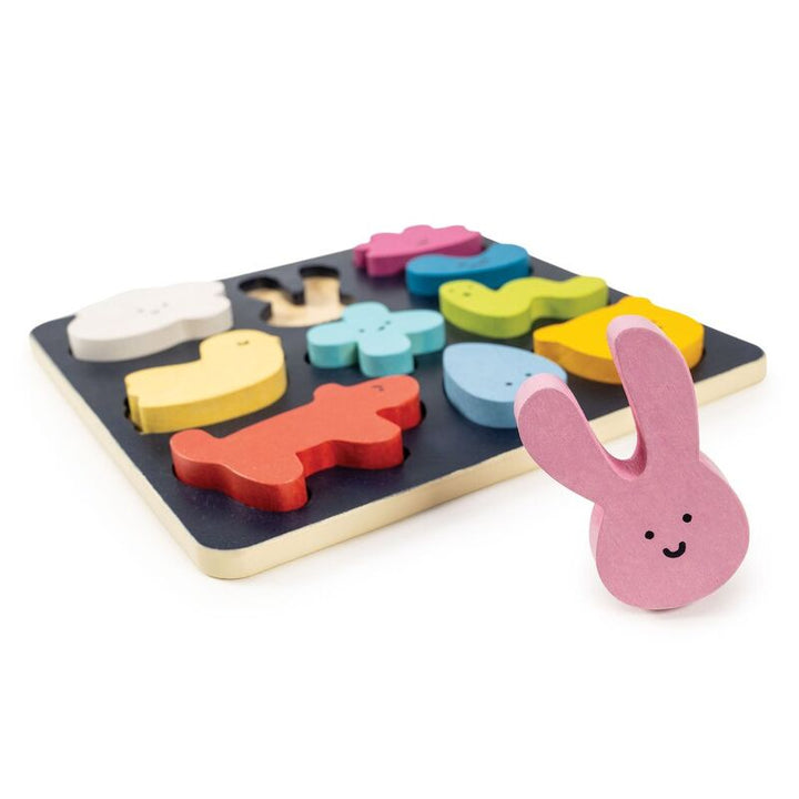 Mentari Wooden Mood & Emotion Puzzle Board