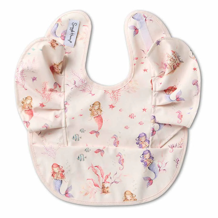 Snuggle Hunny Waterproof Frill Snuggle Bib - Mermaid