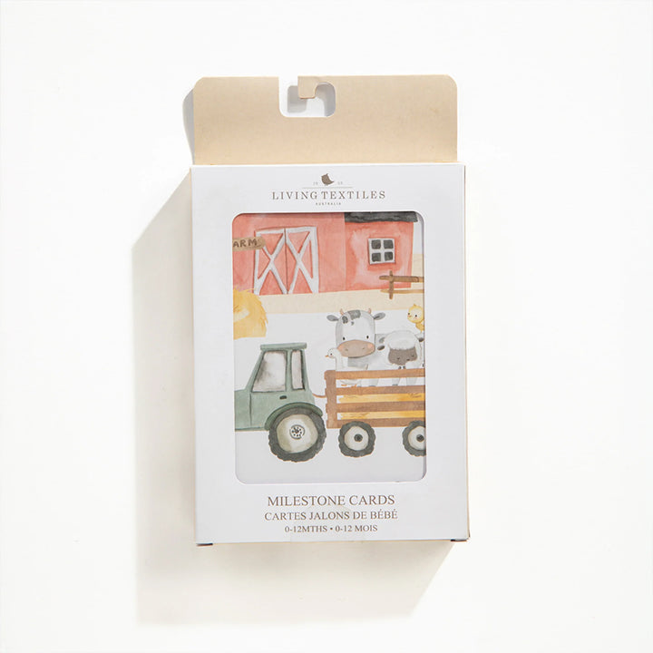 Baby Milestone Cards Set - Tractor Ride
