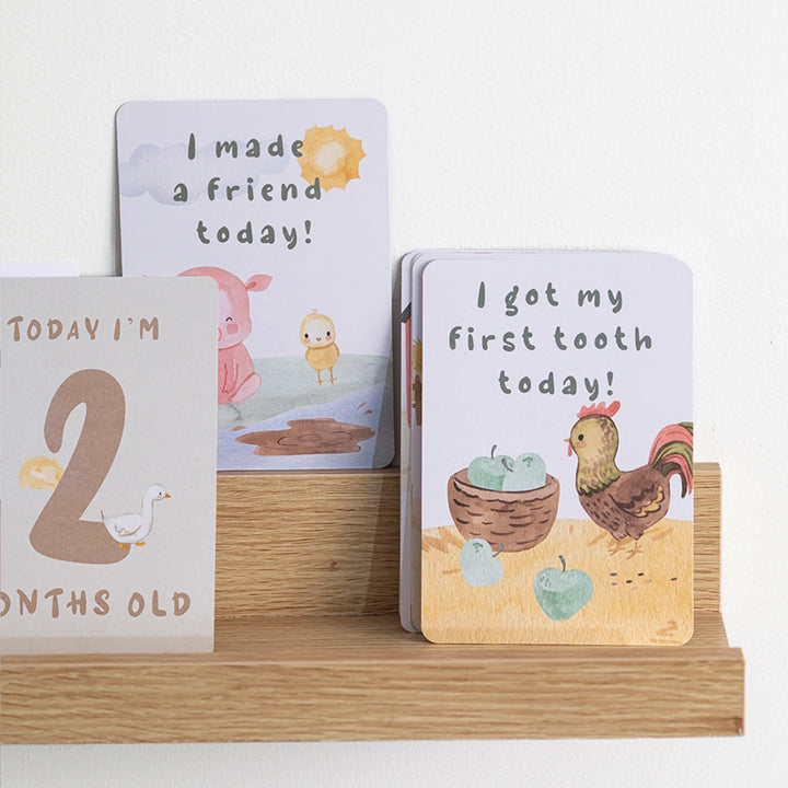 Baby Milestone Cards Set - Tractor Ride