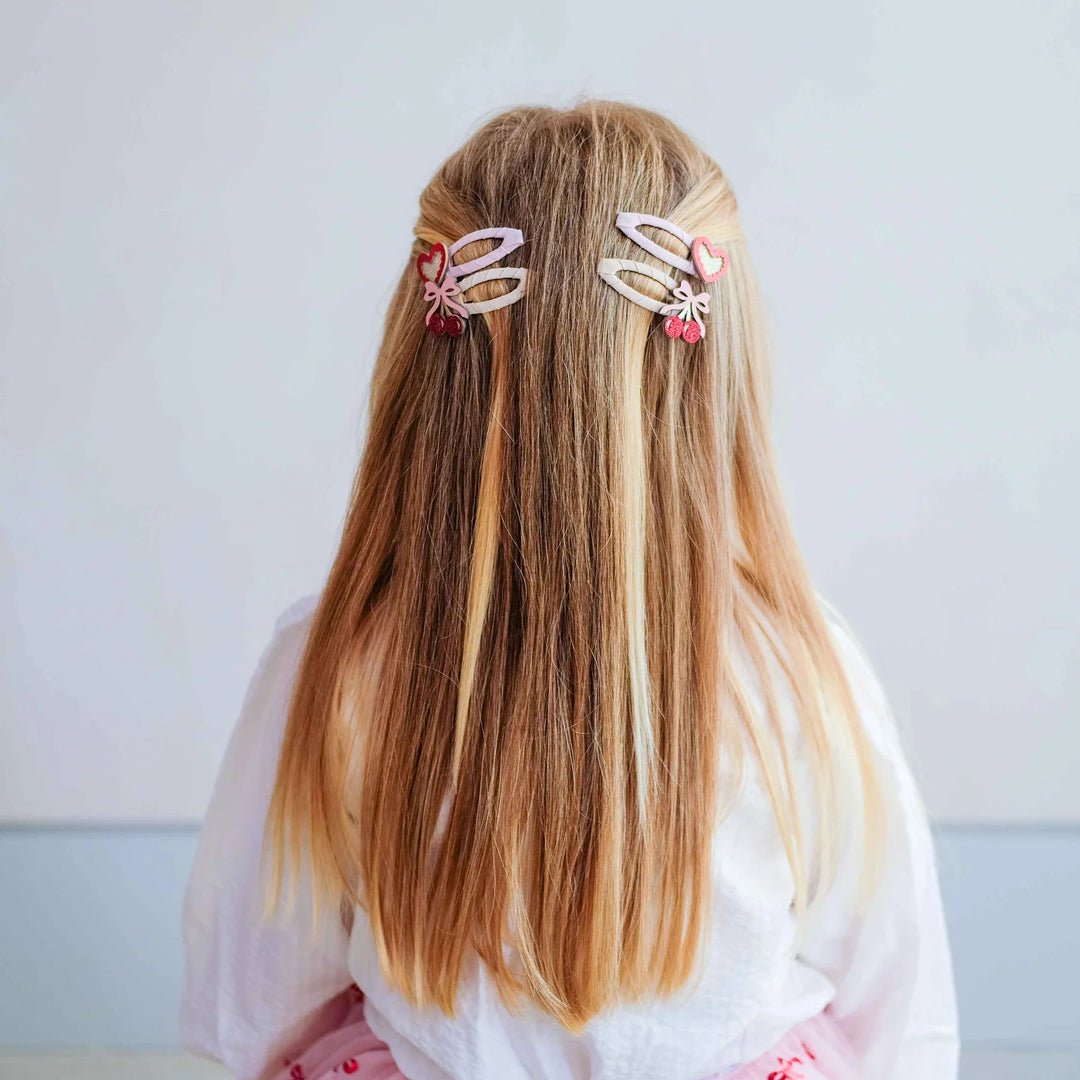 Mimi & Lula Fancy Cherries Hair Clips 4 Pack