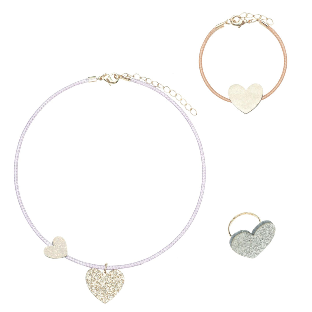Mimi & Lula Heart 3 Piece Jewellery Set