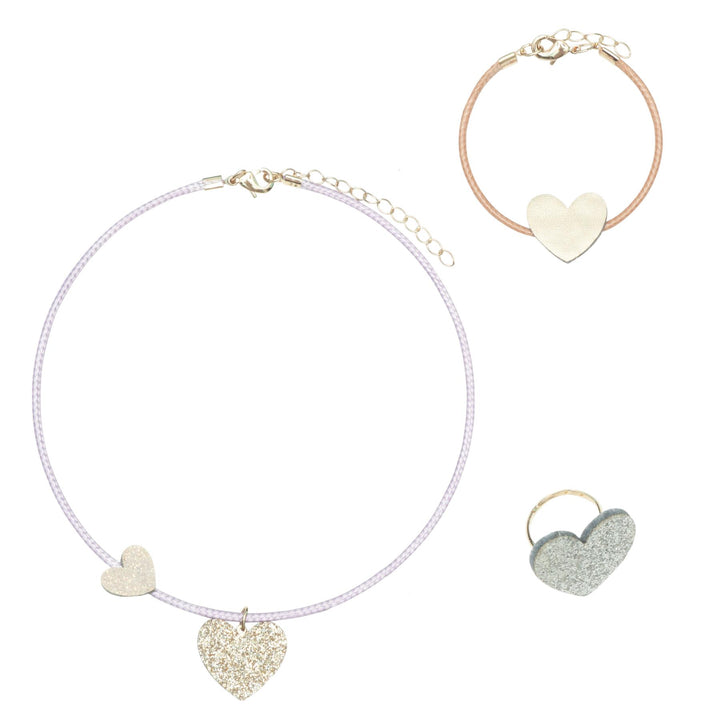 Mimi & Lula Heart 3 Piece Jewellery Set