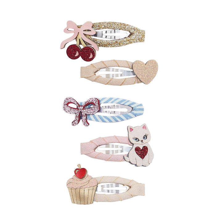 Mimi & Lula Kittybow Hair Clips 5 Pack