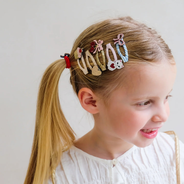 Mimi & Lula Kittybow Hair Clips 5 Pack