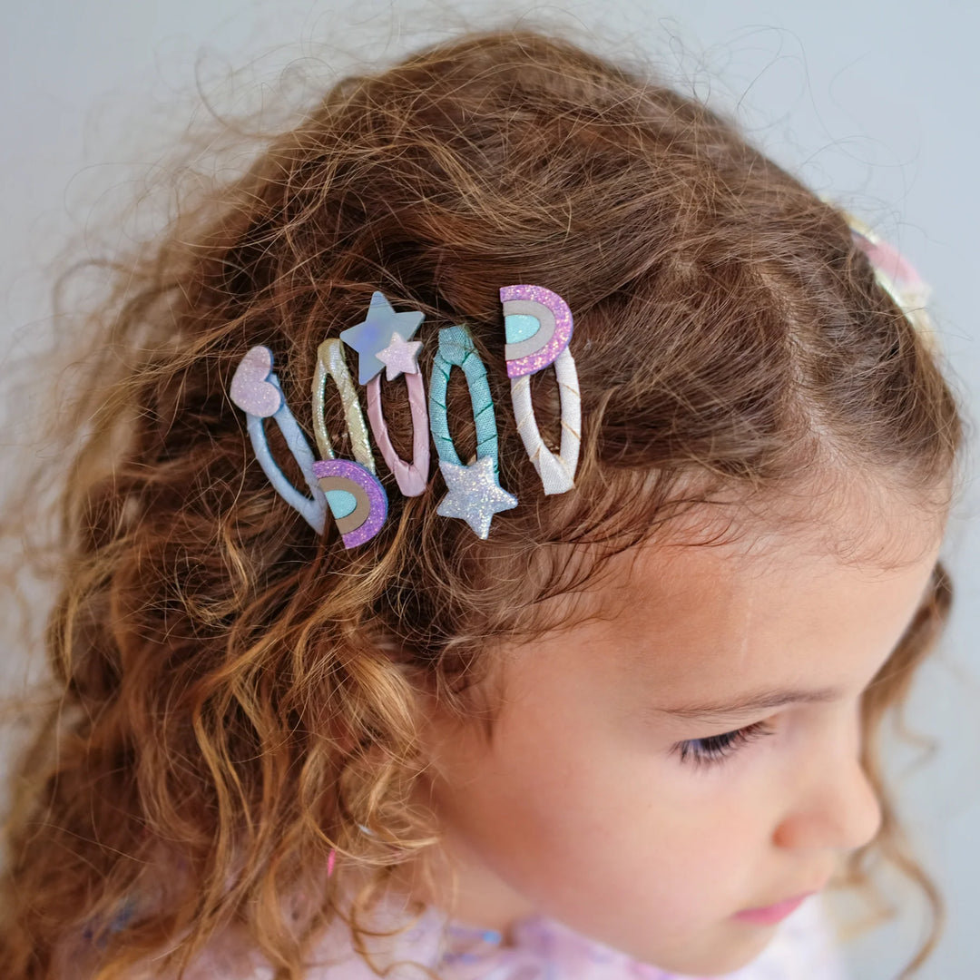 Mimi & Lula Pastel Rainbow Hair Clips 5 Pack