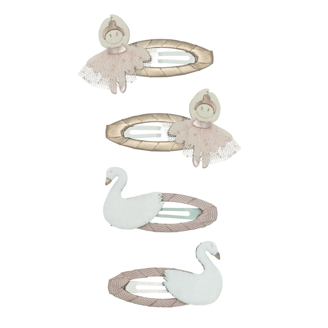 Mimi & Lula Swanlake Clic Clac Hair Clips 4 Pack