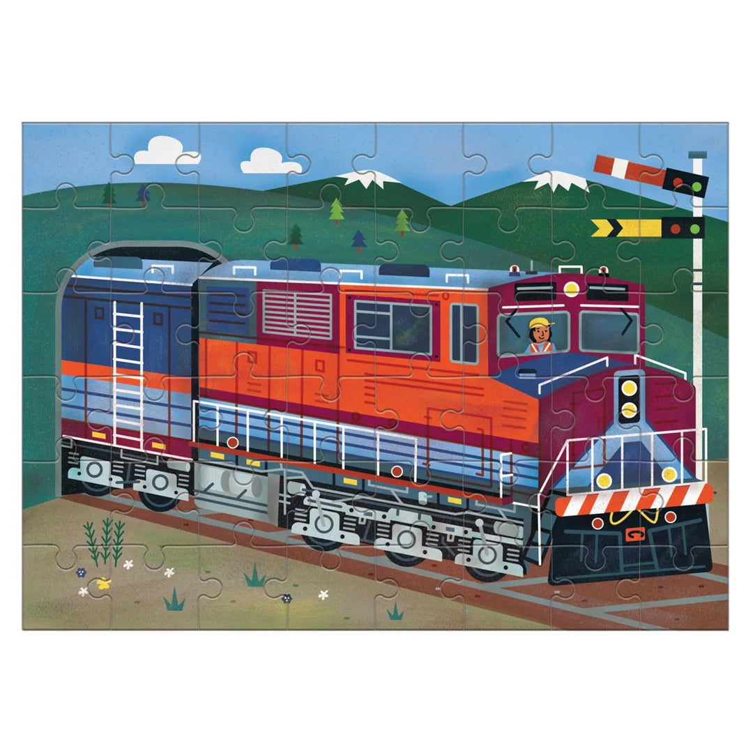 Mini Transport 48 Piece Puzzle - Freight Train