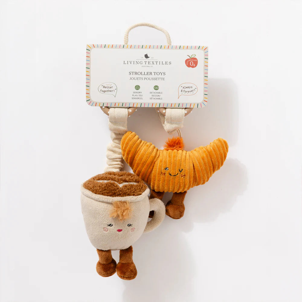 Mini Market Brunch Stroller Toys - Coffee & Croissant