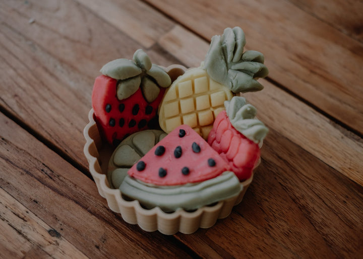 Mini Summer Fruit Playdough/Sensory Play Eco Cutter™ Set