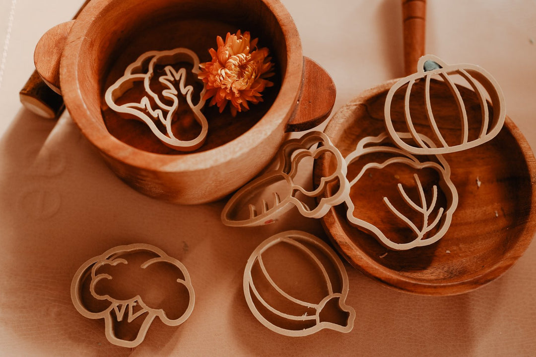 Mini Vegetables Playdough/Sensory Play Eco Cutter™ Set