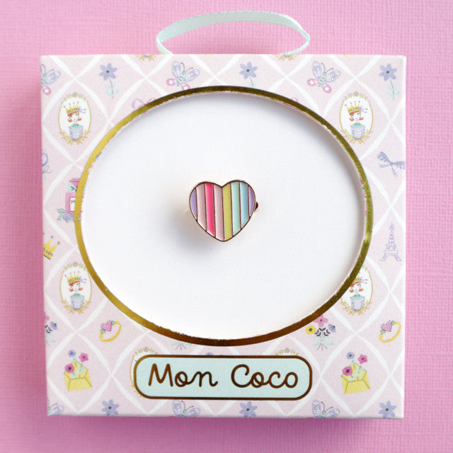 Mon Coco Adjustable Ring -  Candy Heart