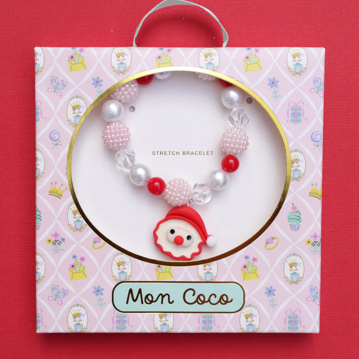 Mon Coco Christmas Stretch Bracelet - Santa