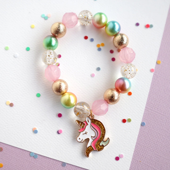 Mon Coco Unicorn Shimmer Stretch Bracelet